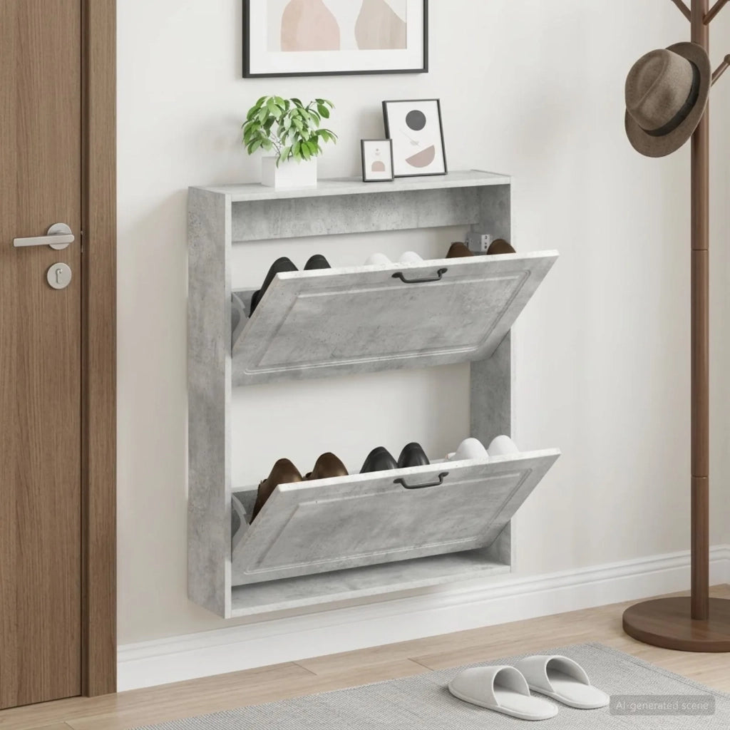 Mobiletto per Scarpe da Muro UTRECHT 71 x 17 x 86 cm 897738