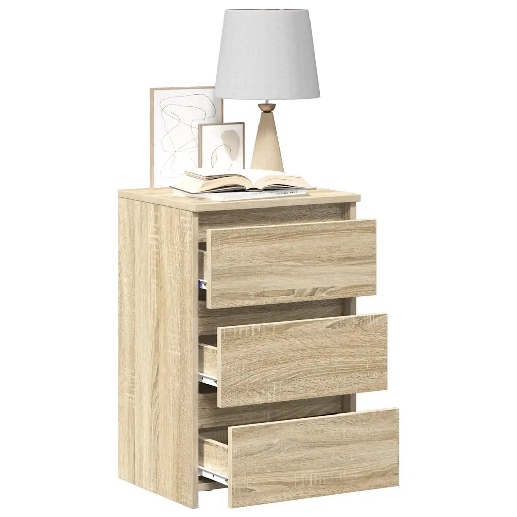 Comodini 2 pz Rovere Sonoma 40x35x62,5 cm in Legno Multistrato 806218