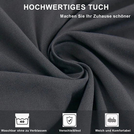 Set di 6 Cuscini Elastici per Sedie Rimovibili e Lavabili Cuscini di Stretto per Sedie di Design Duraturo Universale per Hotel, Ristoranti, Matrimoni, Feste e Banqueting in Antracite