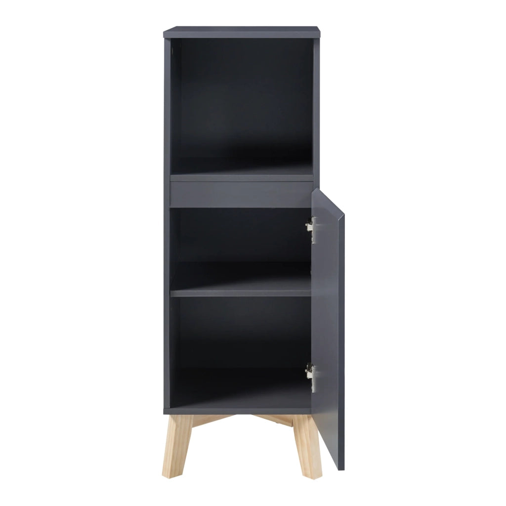 Mobiletto/scaffale per bagno grigio 86 x 30 x 30 cm 03_0008884
