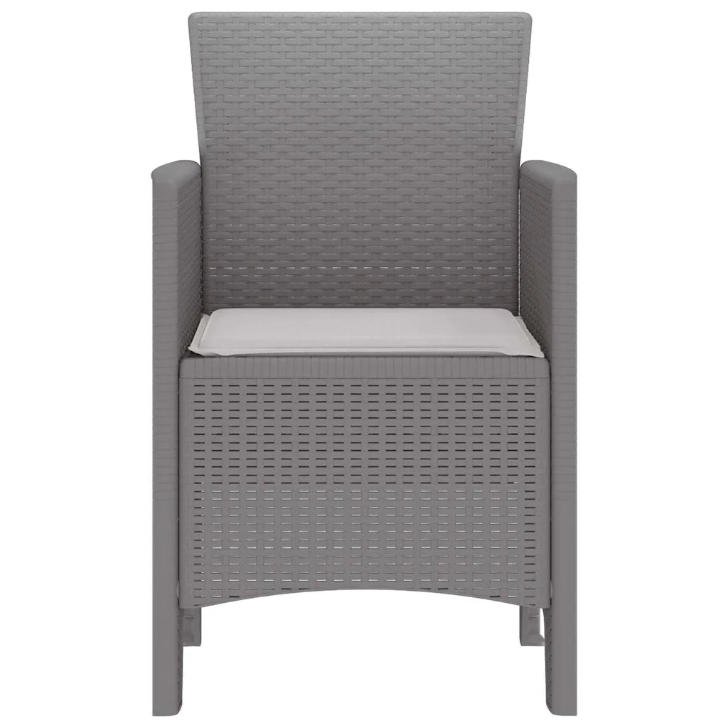 Sedia da Giardino 2 pcs Grigio chiaro 53 x 49 x 85 cm 847465