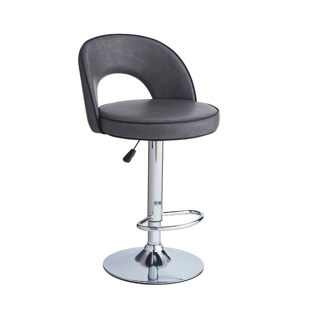Sgabello Lisa ecopelle grigio: eleganza e comfort in un'unica soluzione