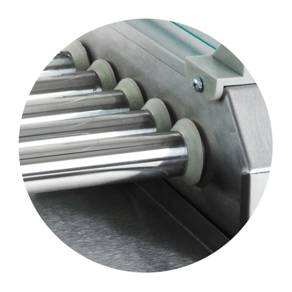 Macchina professionale per hot dog in acciaio inox per 20 salsicce 2200 watt 3614096