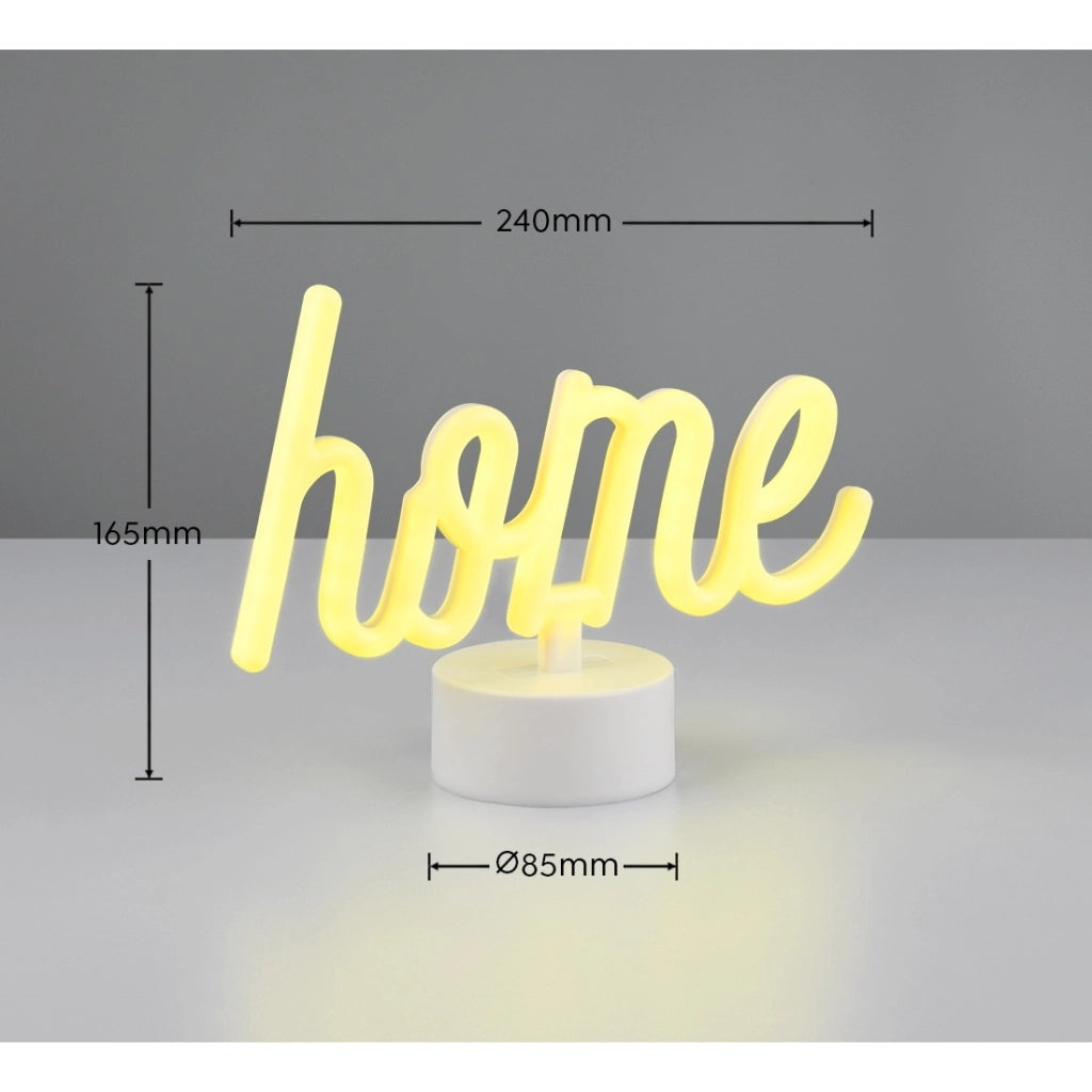 LAMPADA DA TAVOLO LED CASA 1W H17CM HOME