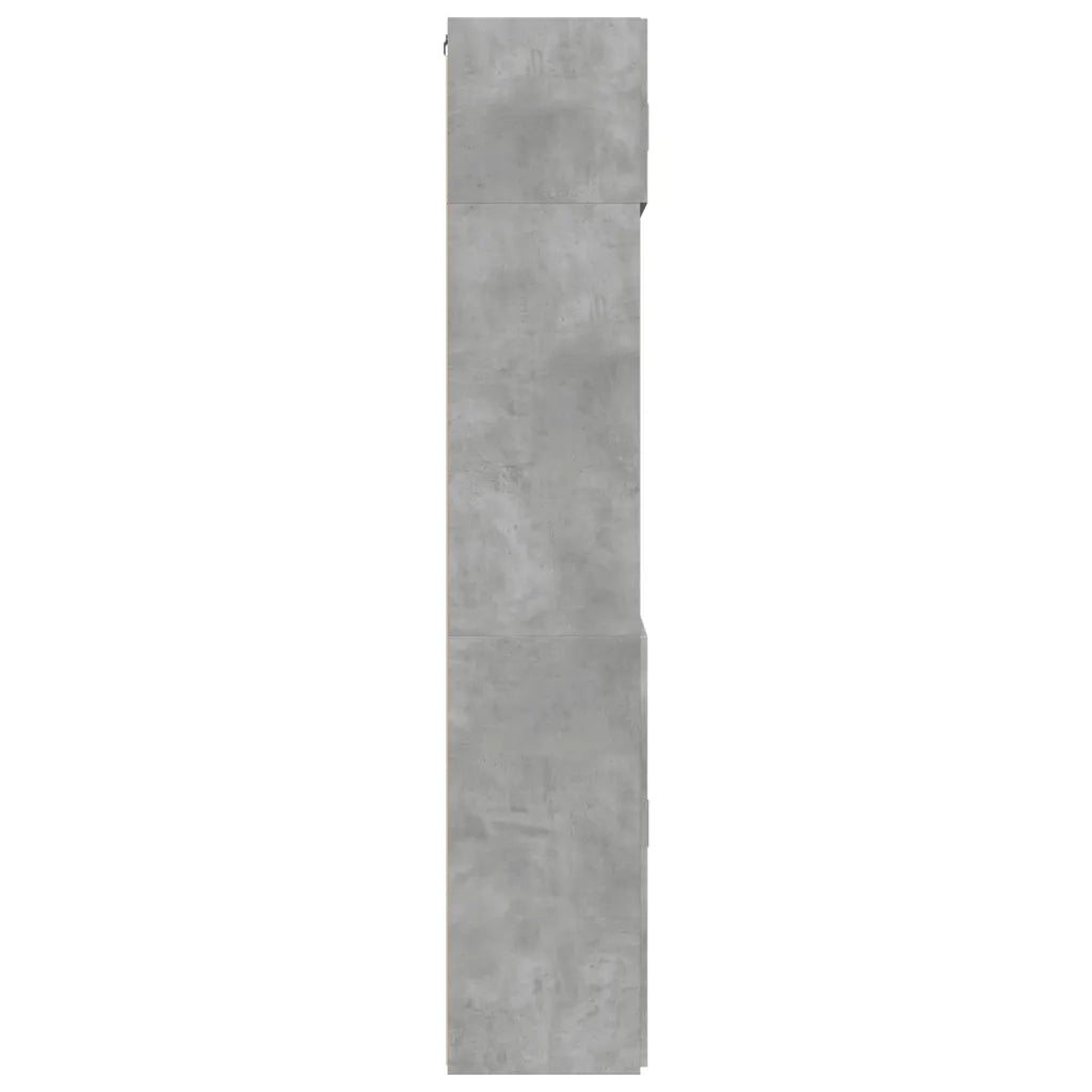 vidaXL Armadietto Grigio Cemento 80x42,5x225 cm in Truciolato