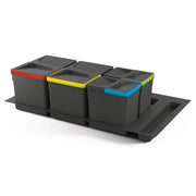 Set di contenitori con base Recycle per cassetti da cucina