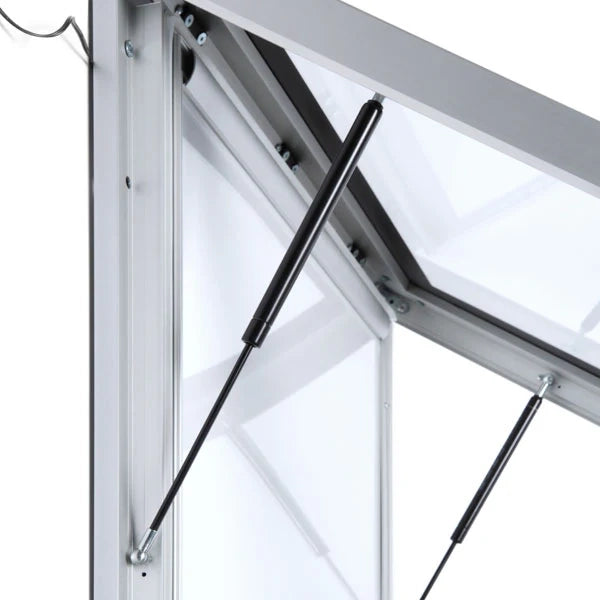 Bacheca per Esterno Portaposter Nera Retroilluminata LED - 70 x 100
