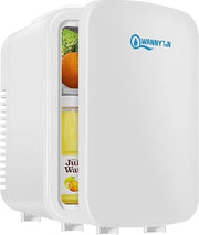Mini frigorifero - 4L - raffreddamento - riscaldamento - 220V/12V - ecosostenibile - silenzioso - bianco -