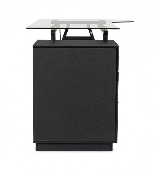 Scrivania angolo C-nero 150.5x80x75