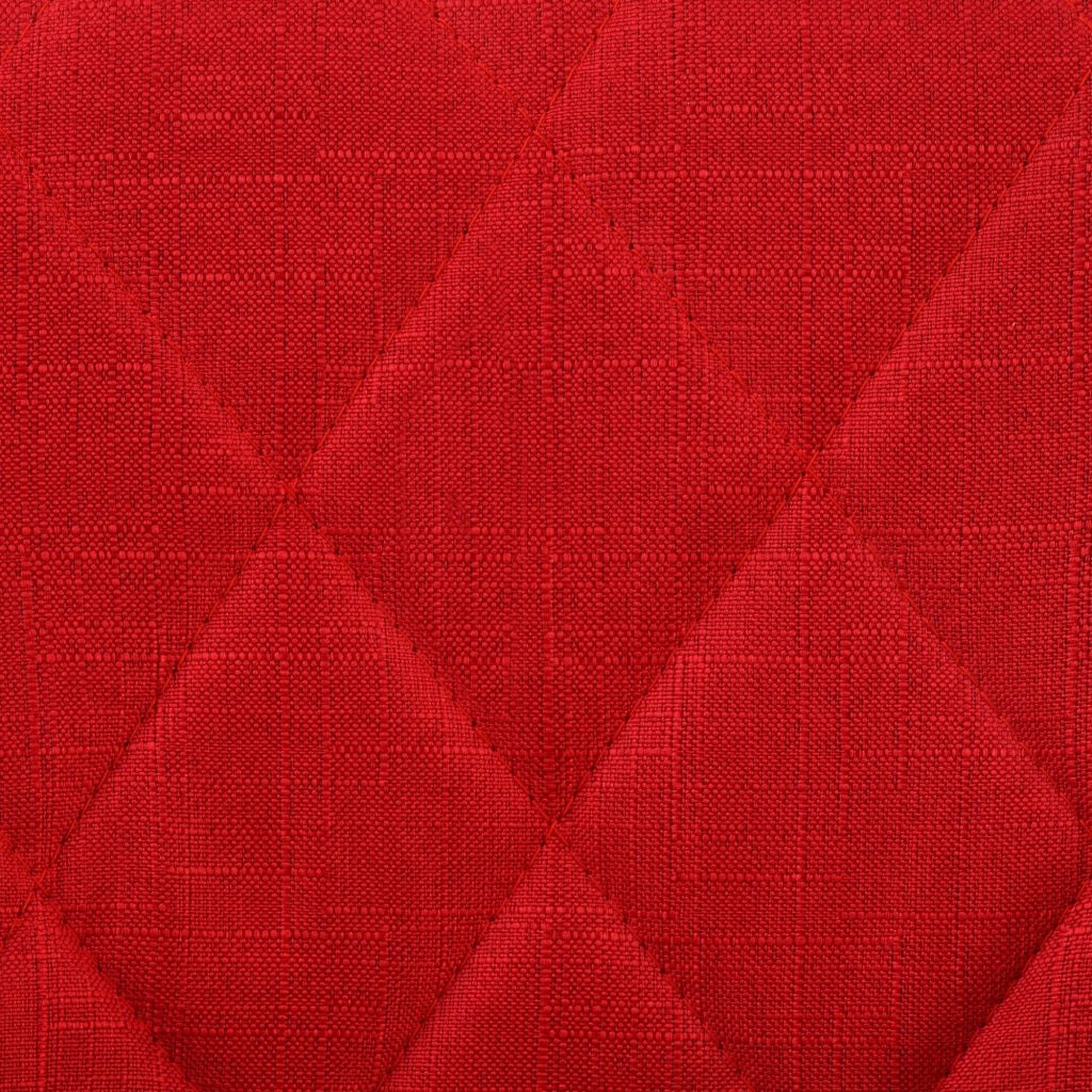 Sgabello bar LAZIO in tessuto rosso,cromo