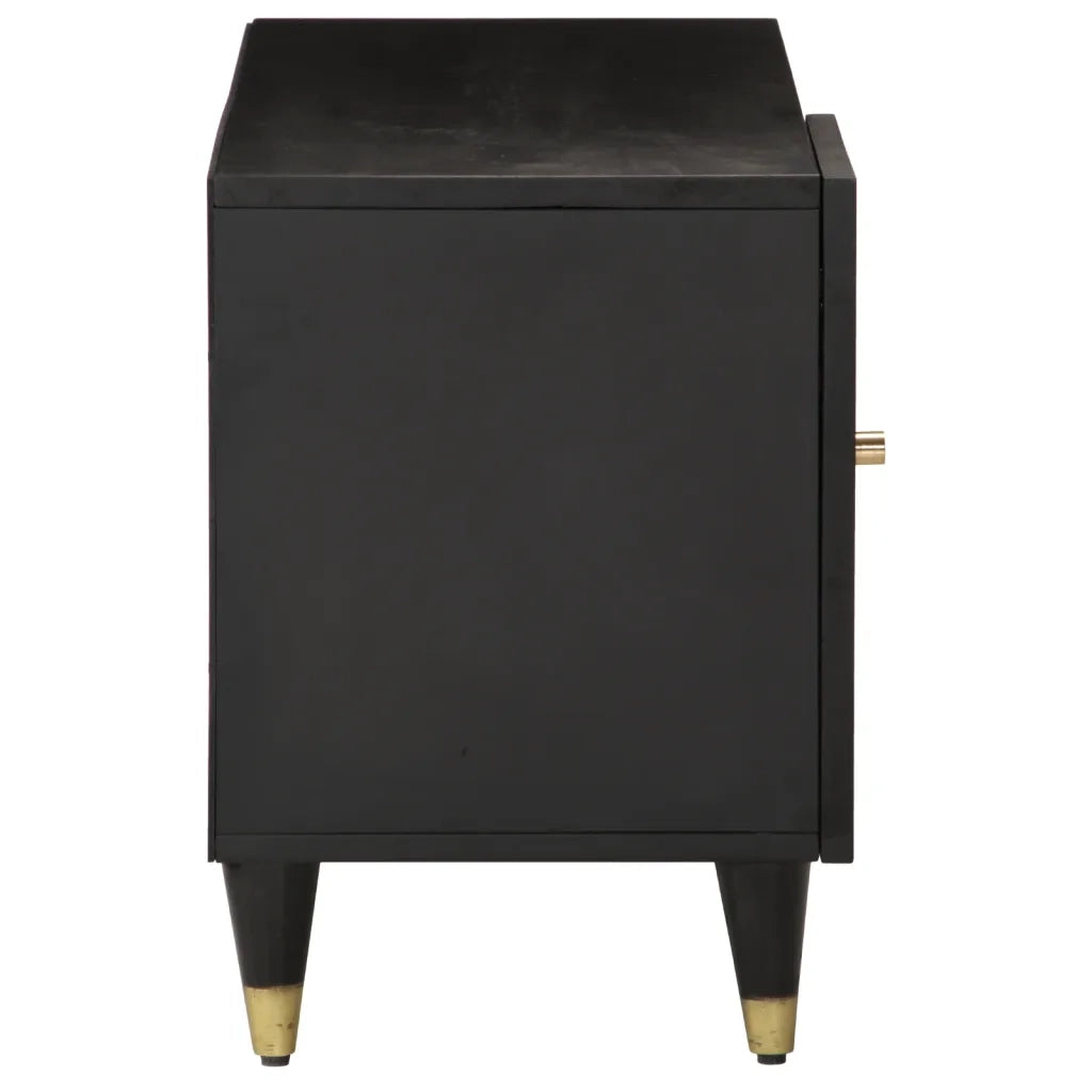 Mobile Porta TV 80x31,5x46 cm in Legno Massello di Mango 358335
