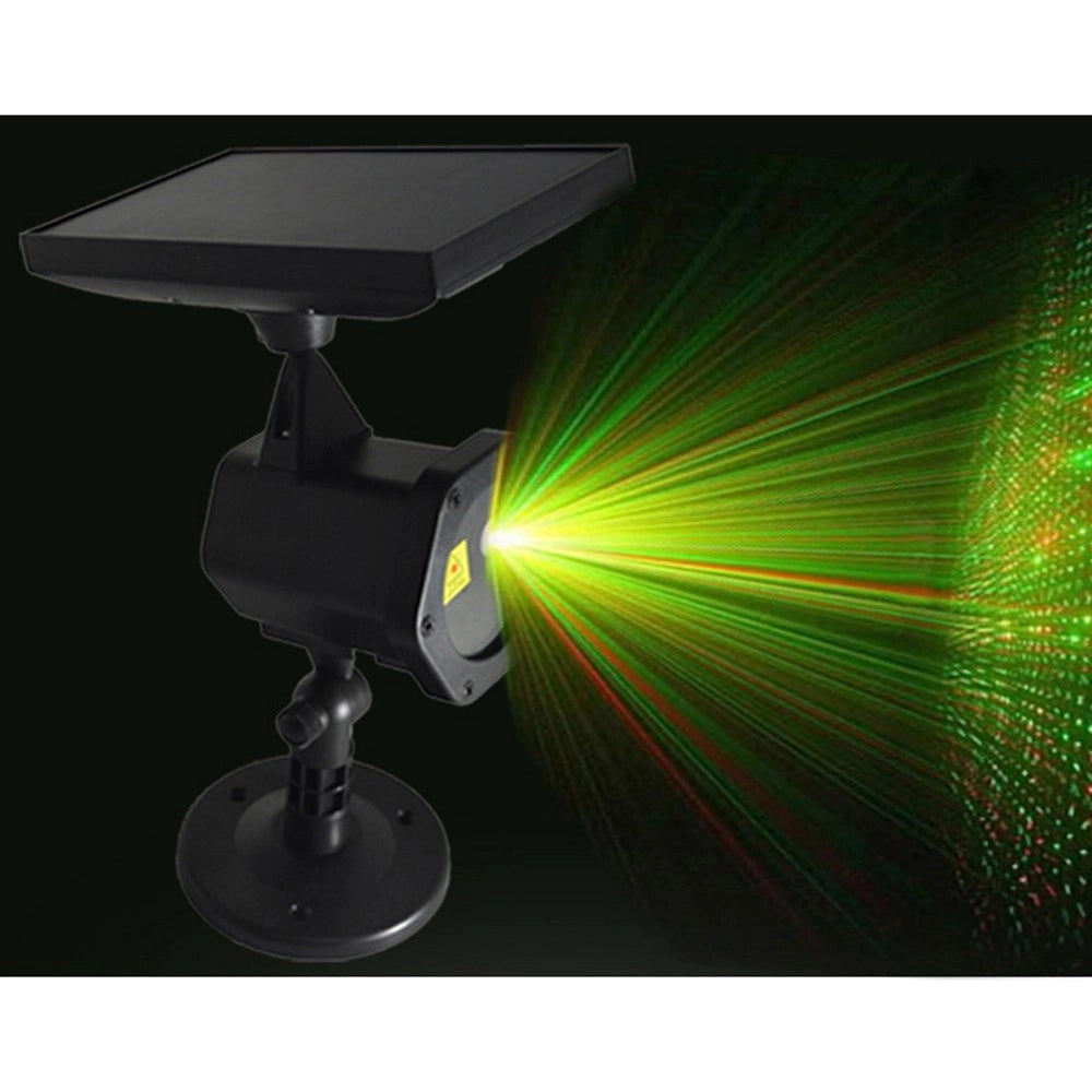 Trade Shop - Proiettore Laser Con Pannello Solare Paesaggio Illuminazione Esterna Natale -