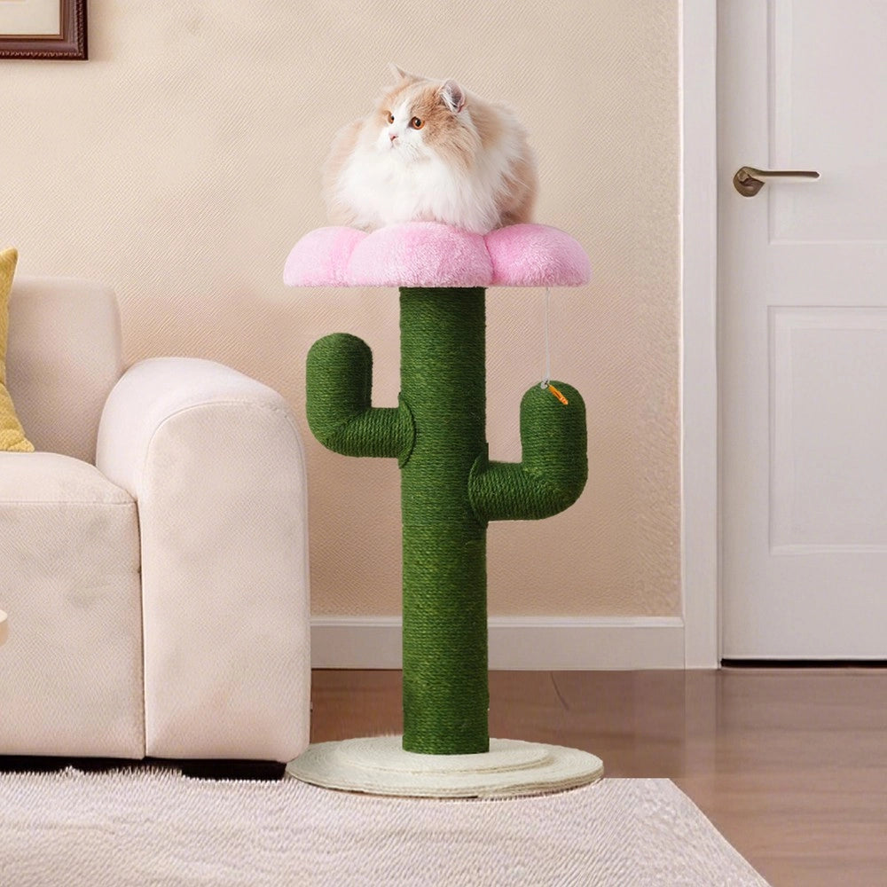 Tiragraffi a Forma di Cactus ¨C Xylo ¨C Verde, Sisal, 90 cm