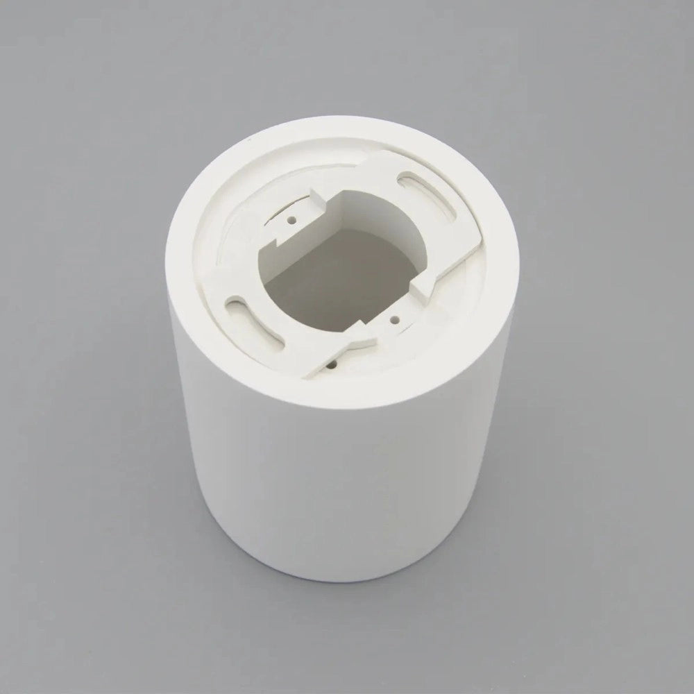 Trade Shop - Porta Faretto Lampada Soffitto Gu10 Cilindro Gesso H110mm Verniciabile Gs-c110-t -
