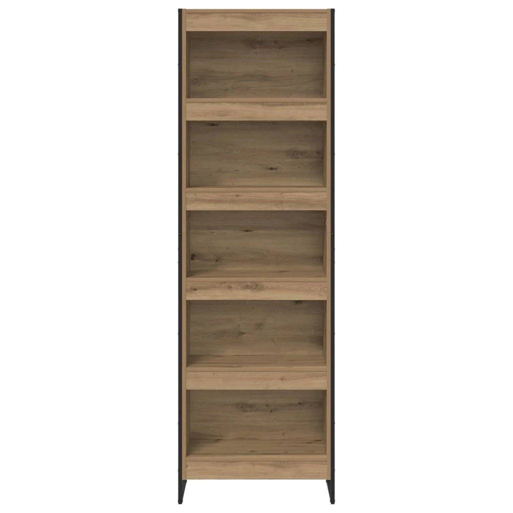 Armadio per Libri 2 pcs Rovere Artigianale 80 x 30 x 155 cm