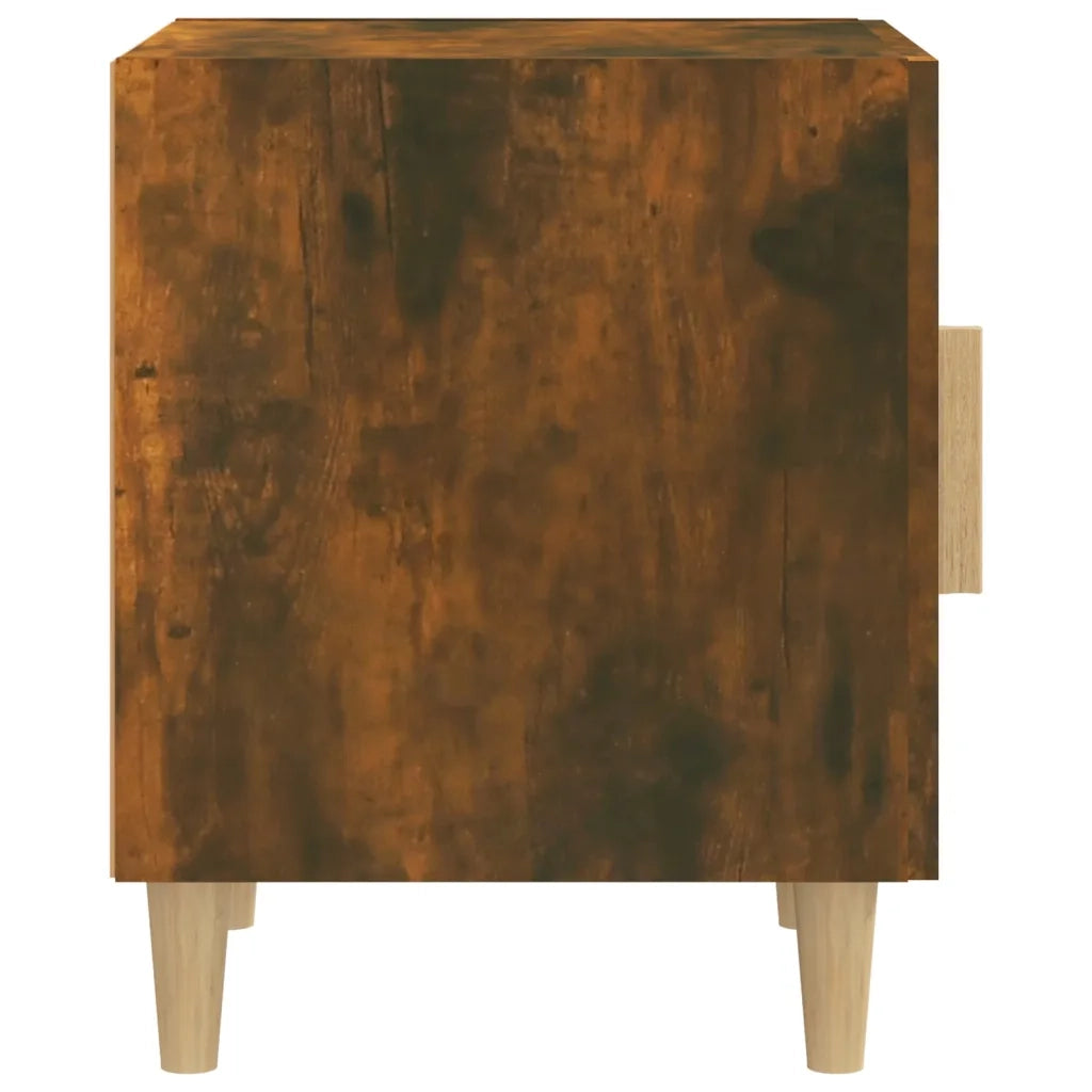 Comodini 2 pz Rovere Fumo in Legno Multistrato cod mxl 31736