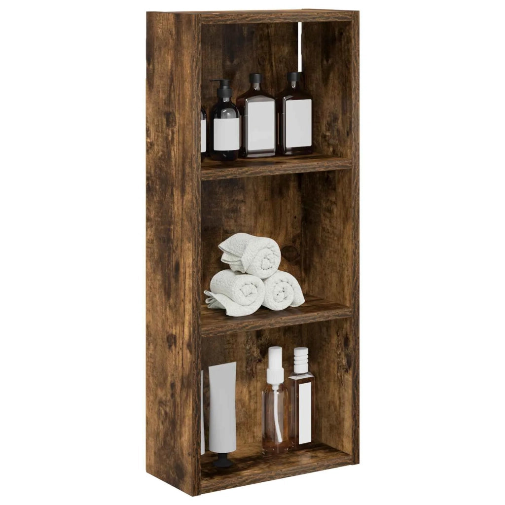 Armadio da bagno a muro Quercia Affumicata 30 x 14 x 70 cm 889331