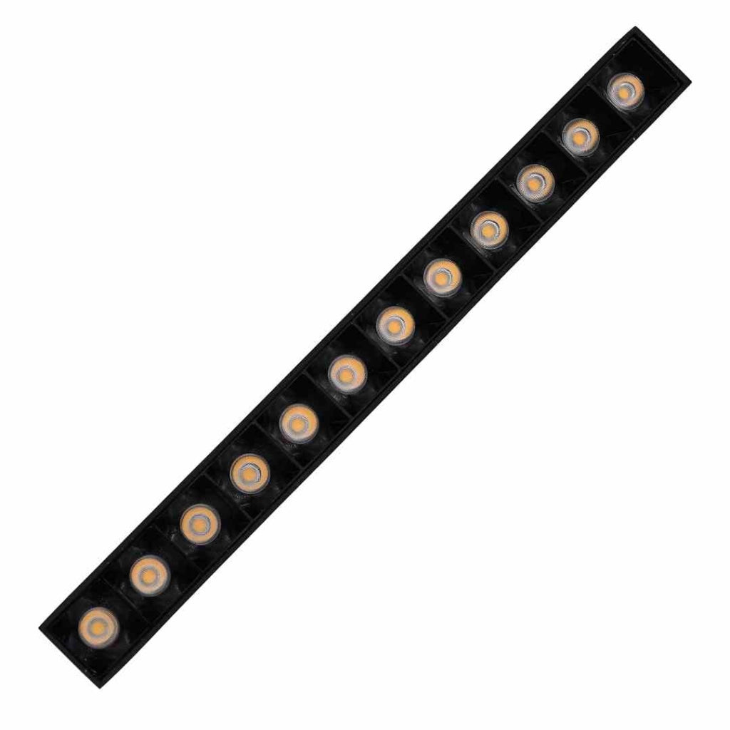Faretto magnetico Track 48V LED 12W nero Milagro ML6628