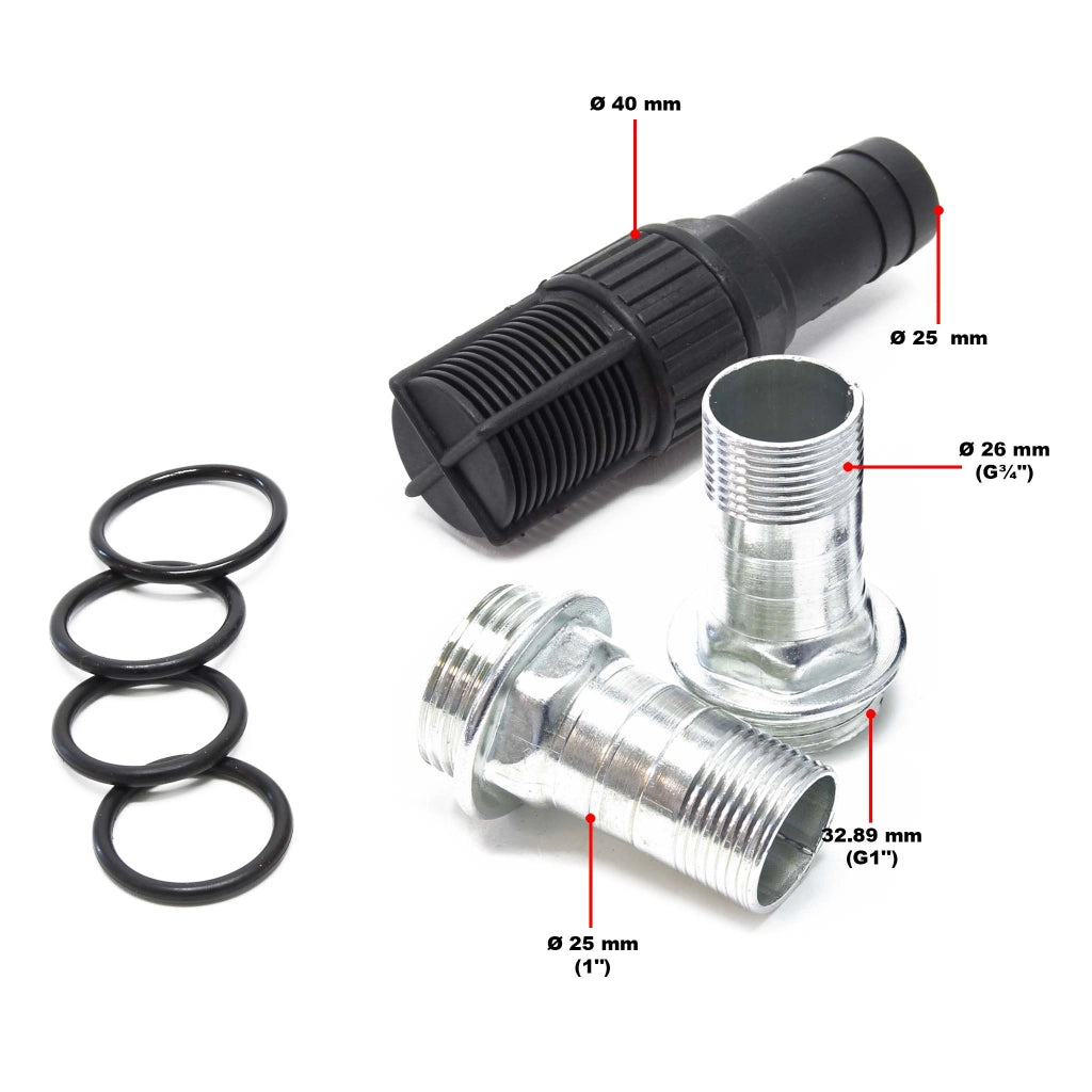 Pompa autoadescante per diesel gasolio 80 l/min 550W 230V altezza di aspirazione 2 m