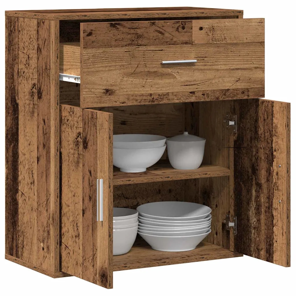 vidaXL Credenza Legno antico 60 x 31 x 70 cm Legno multistrato