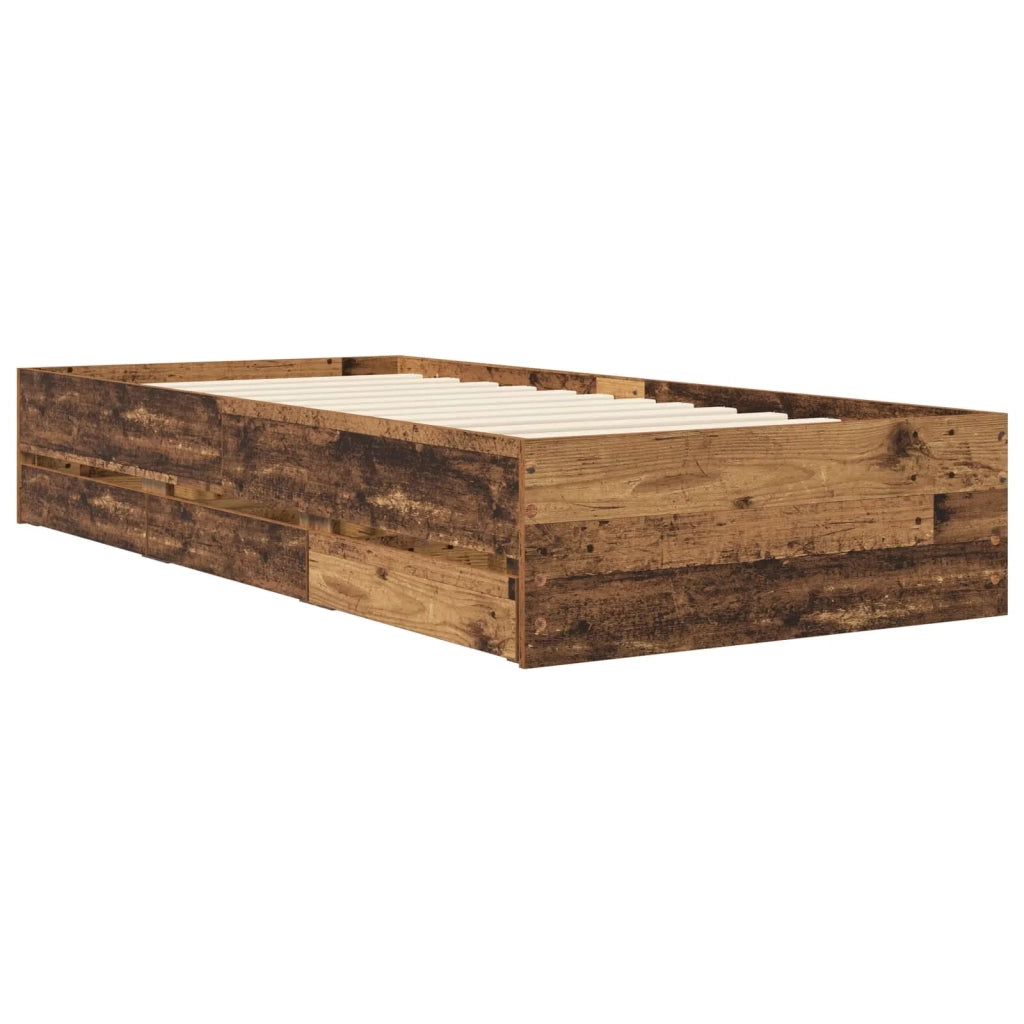 Telaio del letto con storage Legno antico 80 x 200 cm 3429608