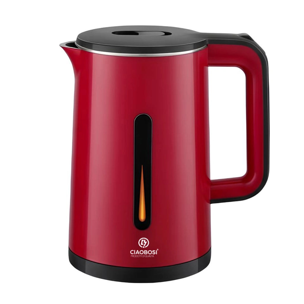 Bollitore Elettrico 0.6L 1500W con Spegnimento Automatico Riscaldamento Rapido Nero / Rosso Avizar