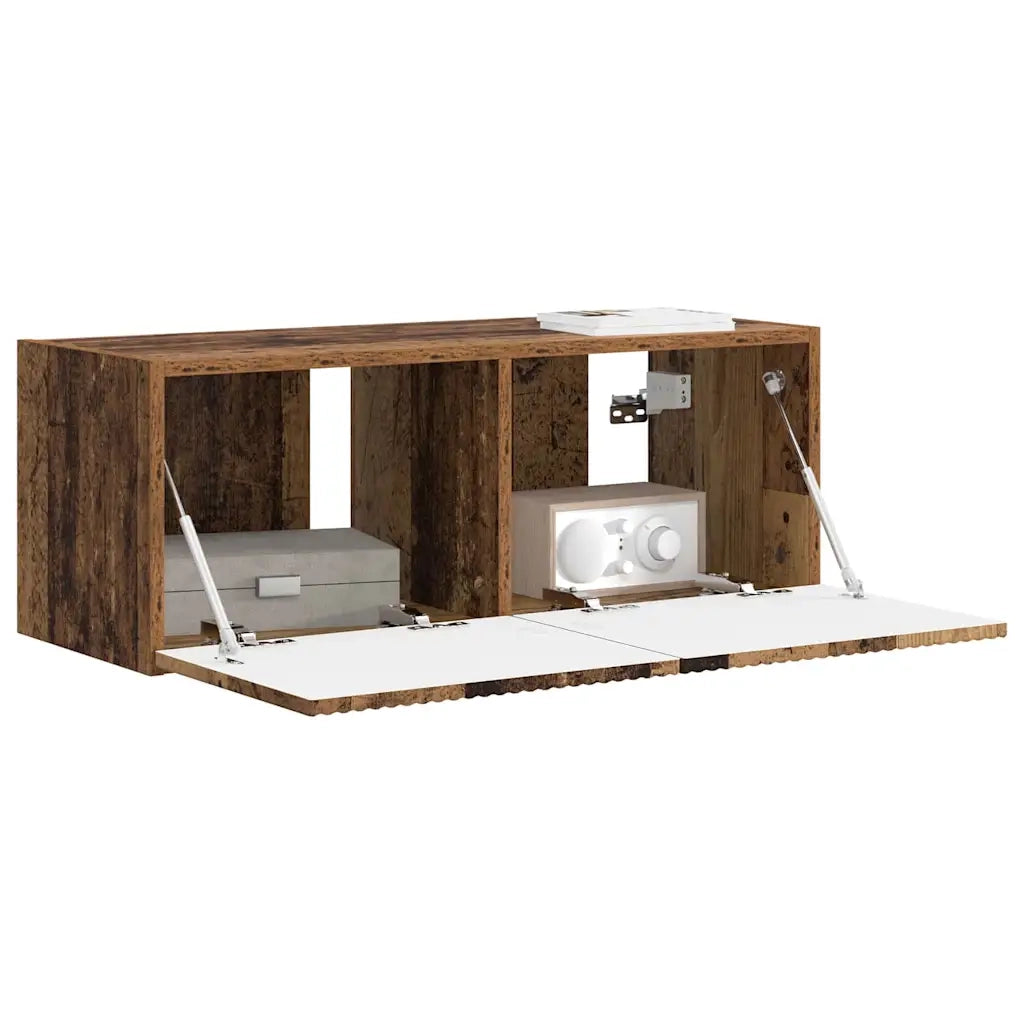 Mobile TV da parete Legno vecchio 78,5 x 31 x 29,5 cm