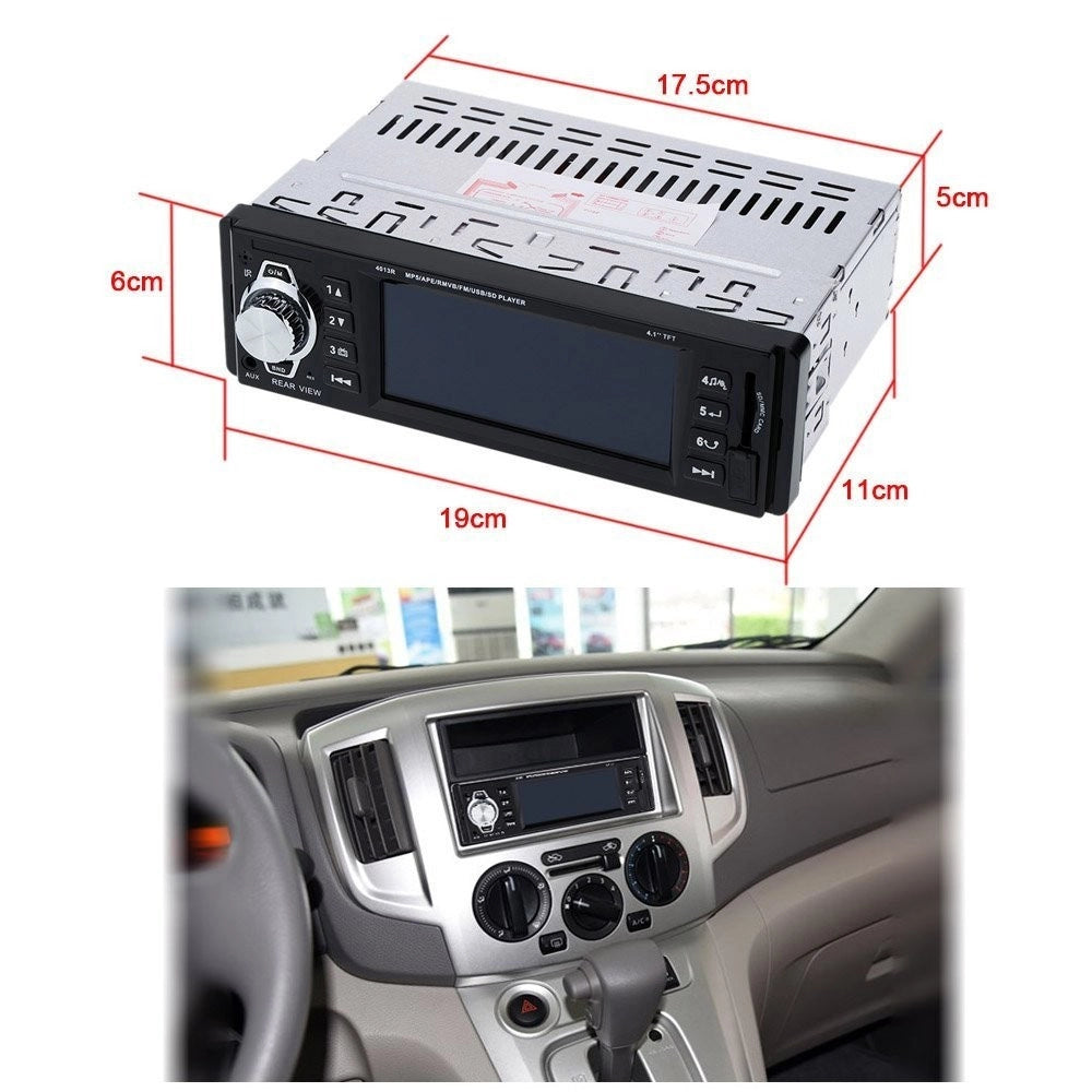 Trade Shop - Autoradio Display Lcd 3.6" Hd Usb Sd Audio Mp5-3310r Per Telecamera Retromarcia -