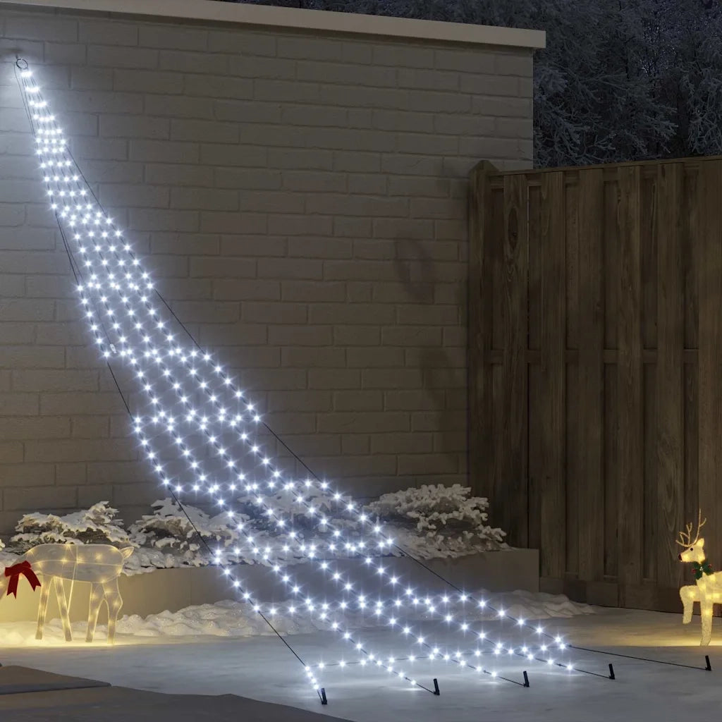 Albero di Natale | Decorazioni natalizie LED con picchetti per il terreno 511 cm