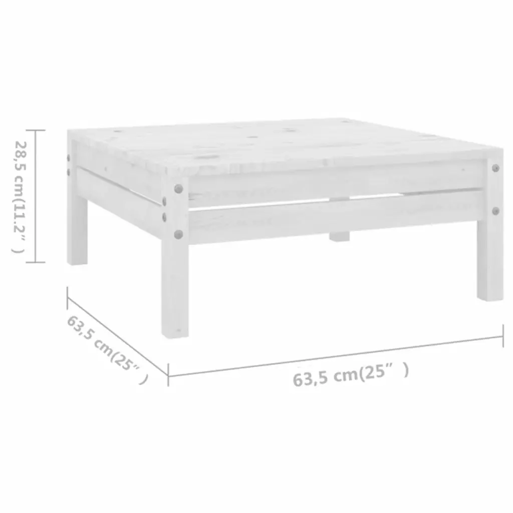 Set Divani da Giardino 8 pz in Legno Massello di Pino Bianco  cod mxl 44899
