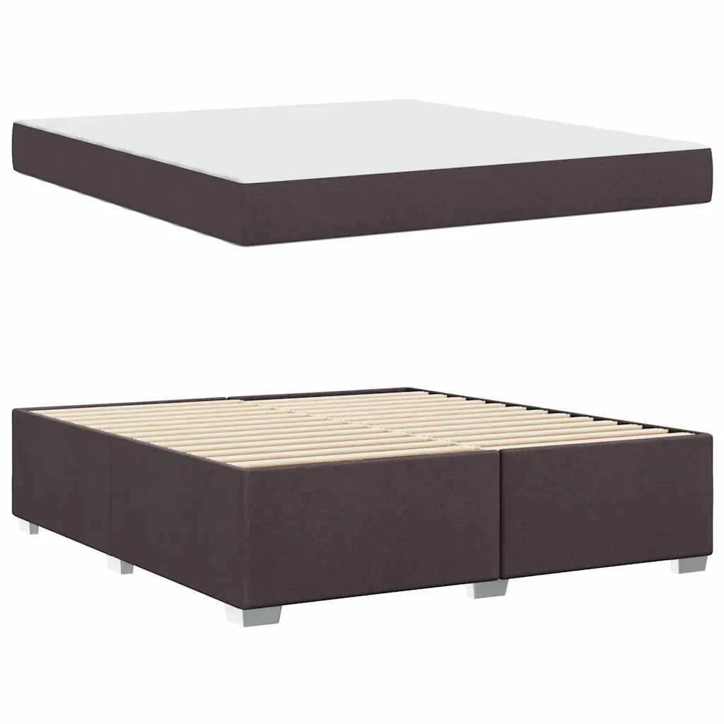 Struttura del letto Marrone Scuro 180 x 200 cm Tessuto 3399204