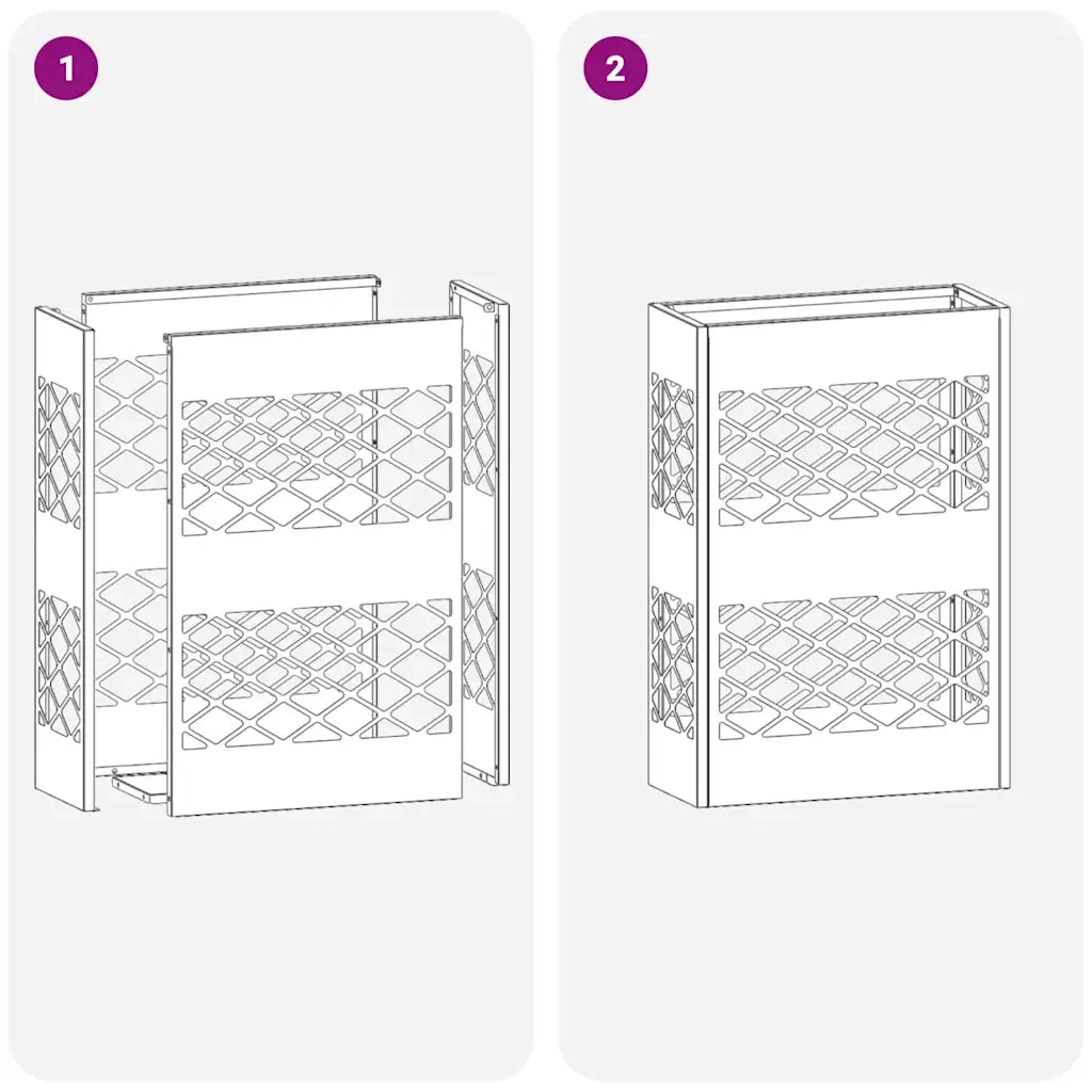 Supporto per Ombrellone Nero 28 x 12 x 41 cm Acciaio CFW7293315