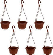 Set di vasi per piante appesi in plastica, vasi per piante da 3,8 pollici, vaso per semi con fori di drenaggio e fori per decorazione interna ed esterna