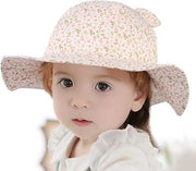 Cappello di cotone per neonati, bambina, bambino, energia solare, protezione UV, UPF50+, cappello pieghevole, estate, cartoon, animale, carino, esterno, viaggio (bambino 1-2 anni)
