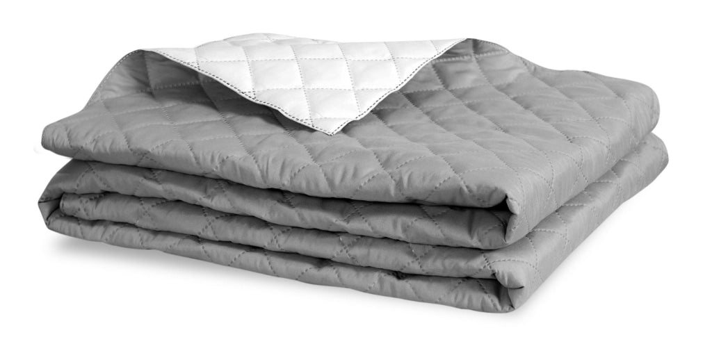 Copriletto AIO FACTORY 200x220 cm Ultrasuoni Grigio e Bianco, Morbida Microfibra