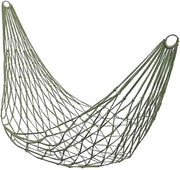 Sacco da campeggio rete mesh nylon con cinturino per giardino spiaggia campeggio caccia escursioni viaggi (verde militare)