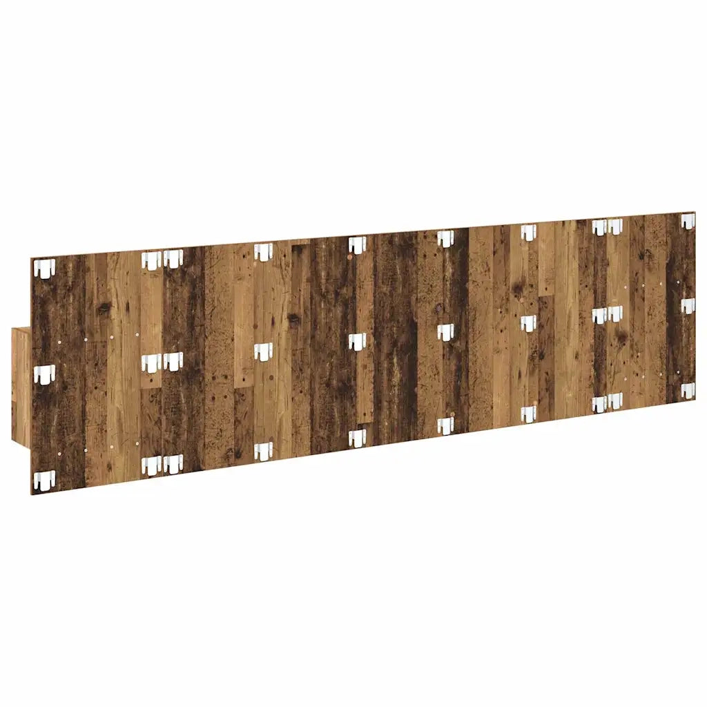 Testiera | Testata con Comodino 3 pcs Legno vecchio Legno multistrato