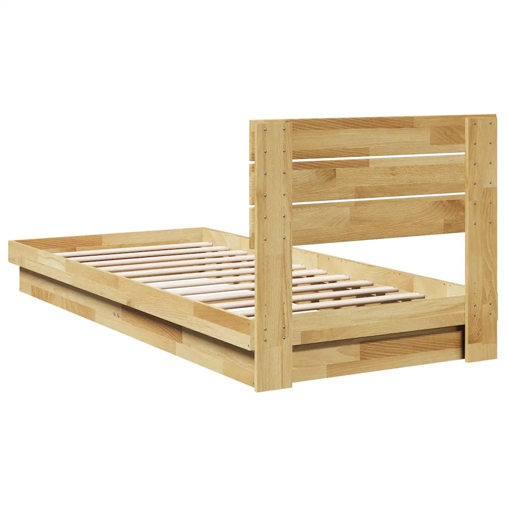Struttura Letto con Testiera Senza Materasso-Giroletto con Testiera 75x190 cm 953793
