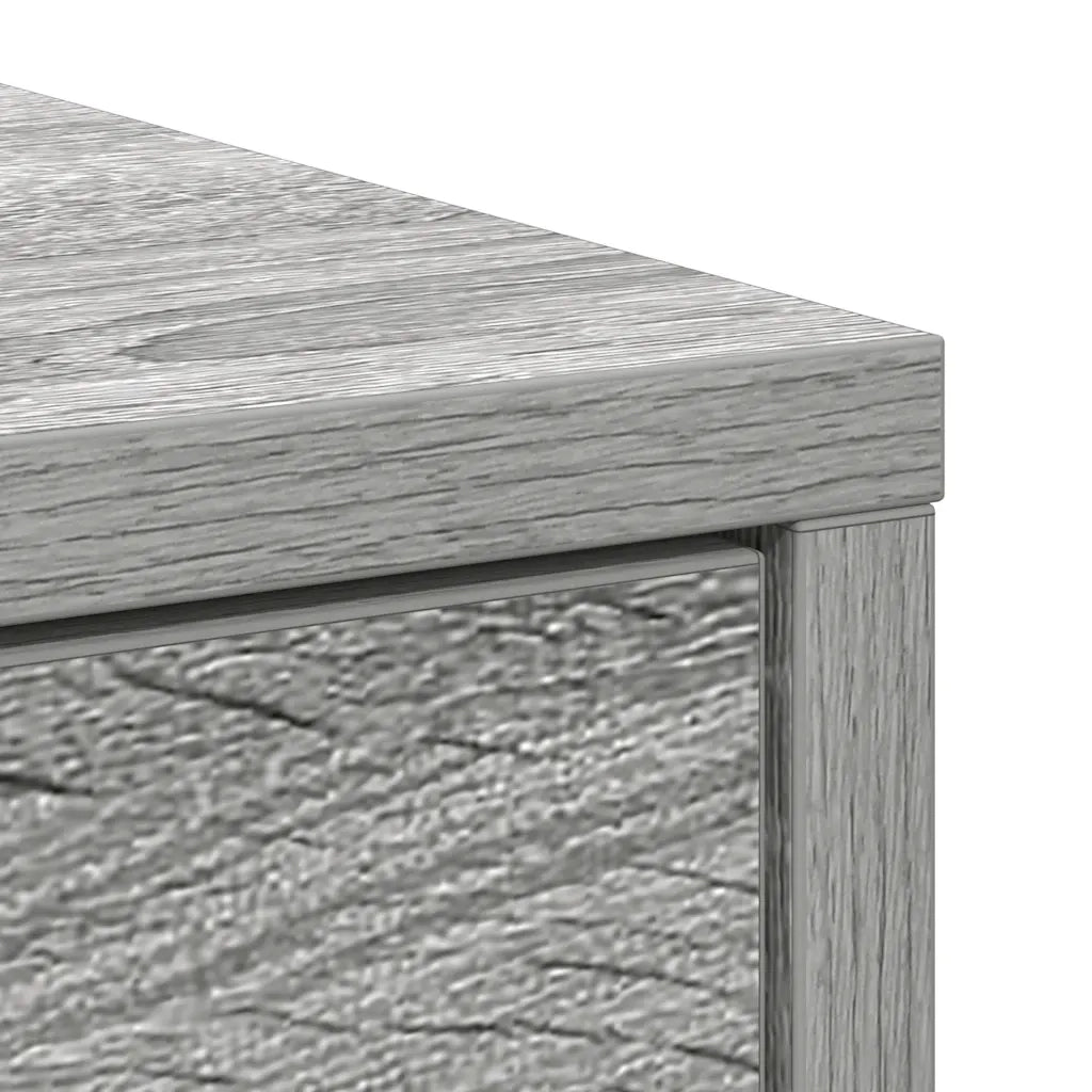 Credenza con Cassetti e Ante-Buffet-Armadio da cucina Grigio Sonoma 73x31x90 cm