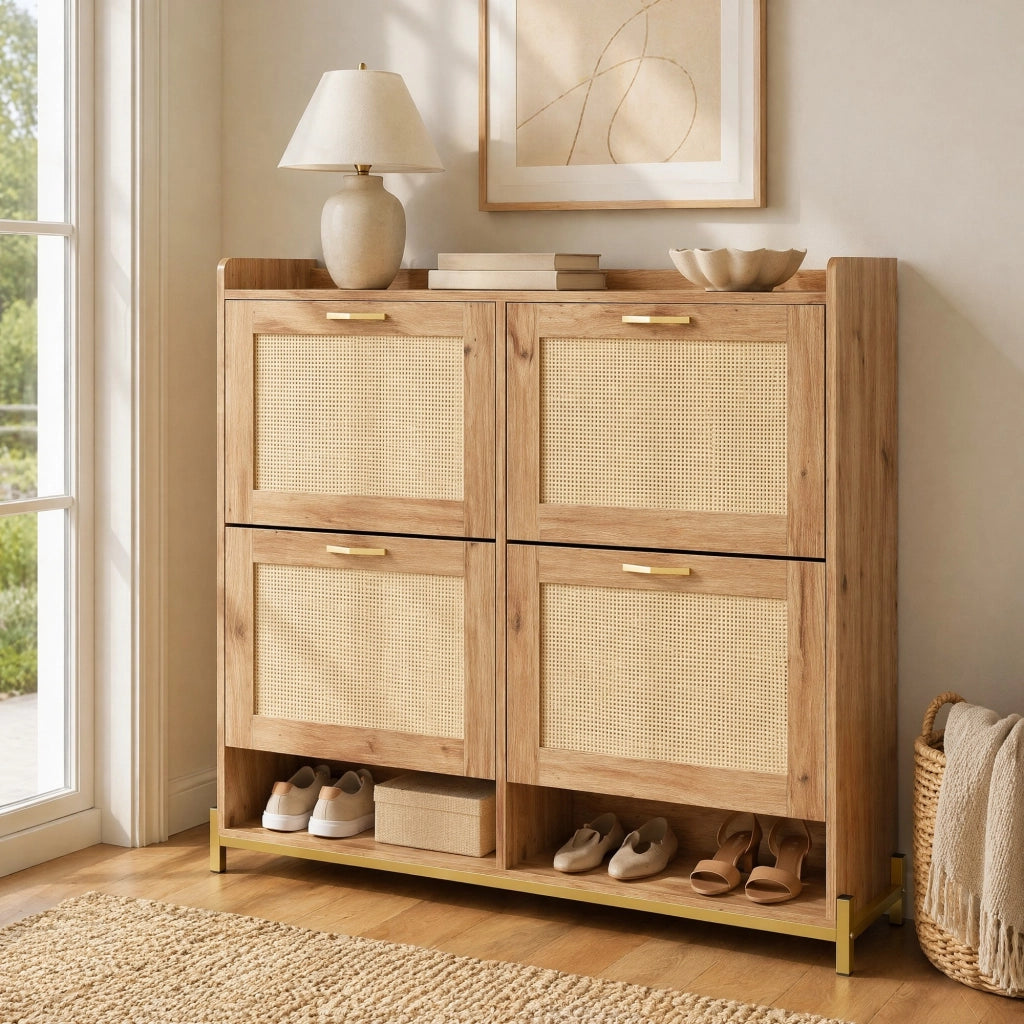 ARMADIO PORTASCARPE salvaspazio 108,5x24x100 cm MDF colore legno
