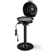 Barbecue elettrico da esterno 52 x 44 x 83 cm riscaldamento rapido uso interno ed esterno stile moderno metallo nero 20_0015836