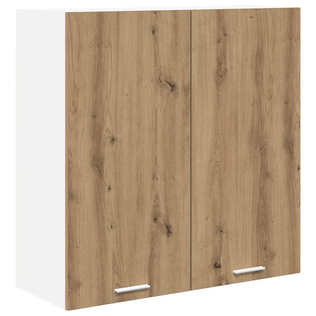 Armadio a muro moderno con ampio spazio interno 80 x 31 x 80 cm realizzato in legno di rovere composito finitura artigianale 02_0053328