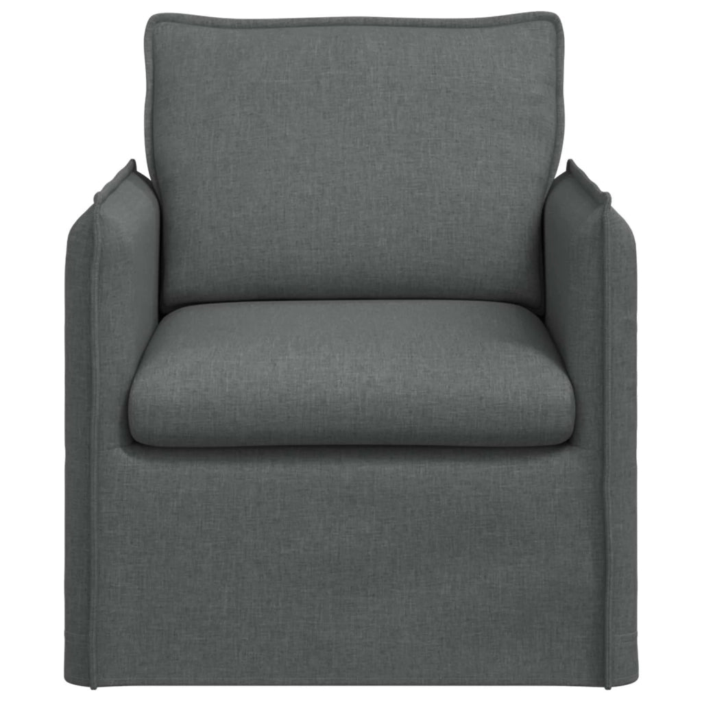 Divano Grigio scuro 195 x 82 x 85 cm Tessuto