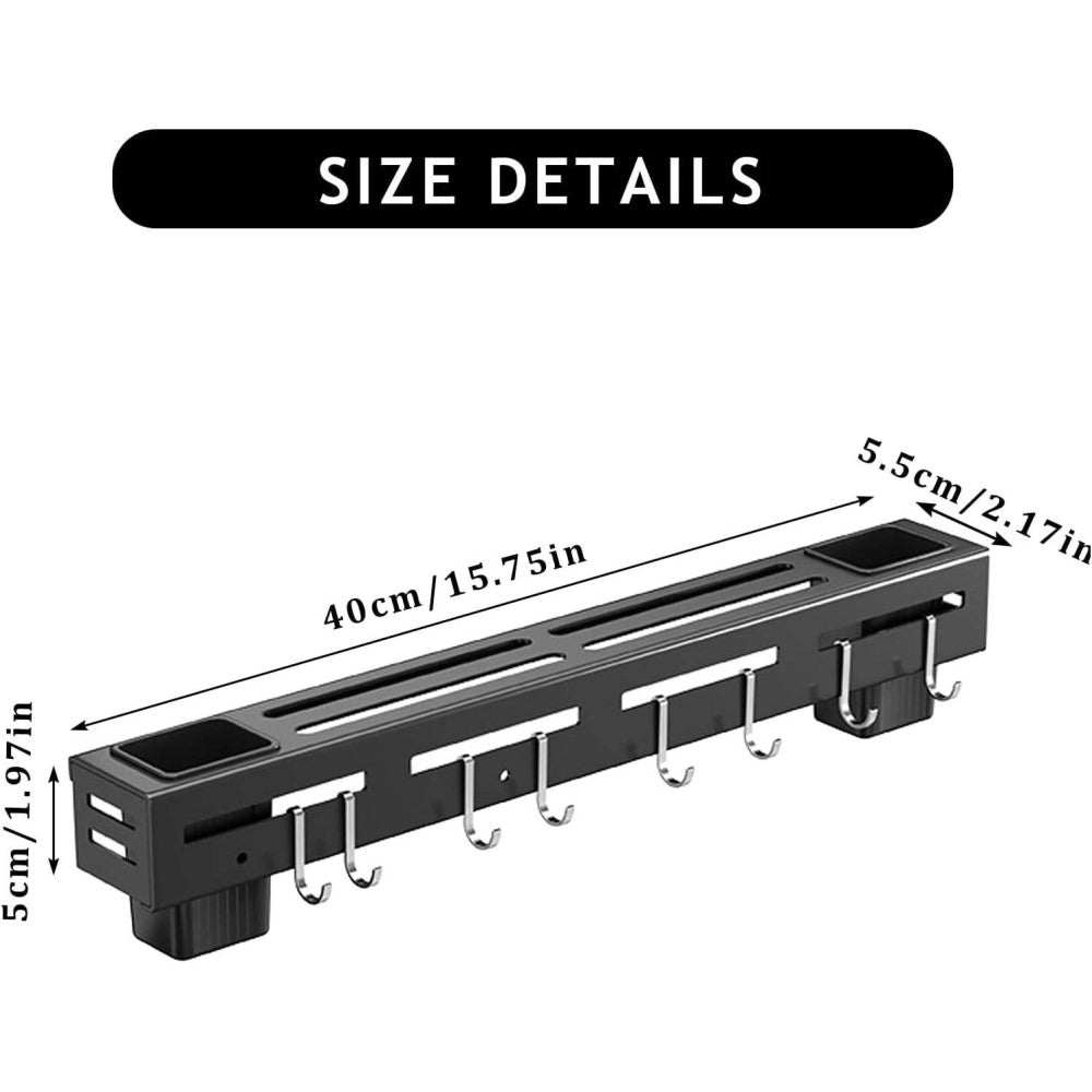 Trade Shop - Portacoltelli Da Parete Multifunzione Portautensili Oggetti Da Cucina Organizer -