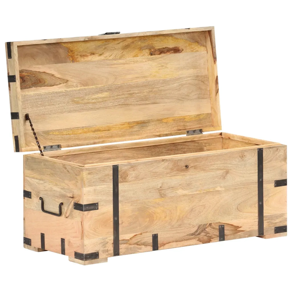 Baule 90x40x40 cm in Legno Massello di Mango cod mxl 51565