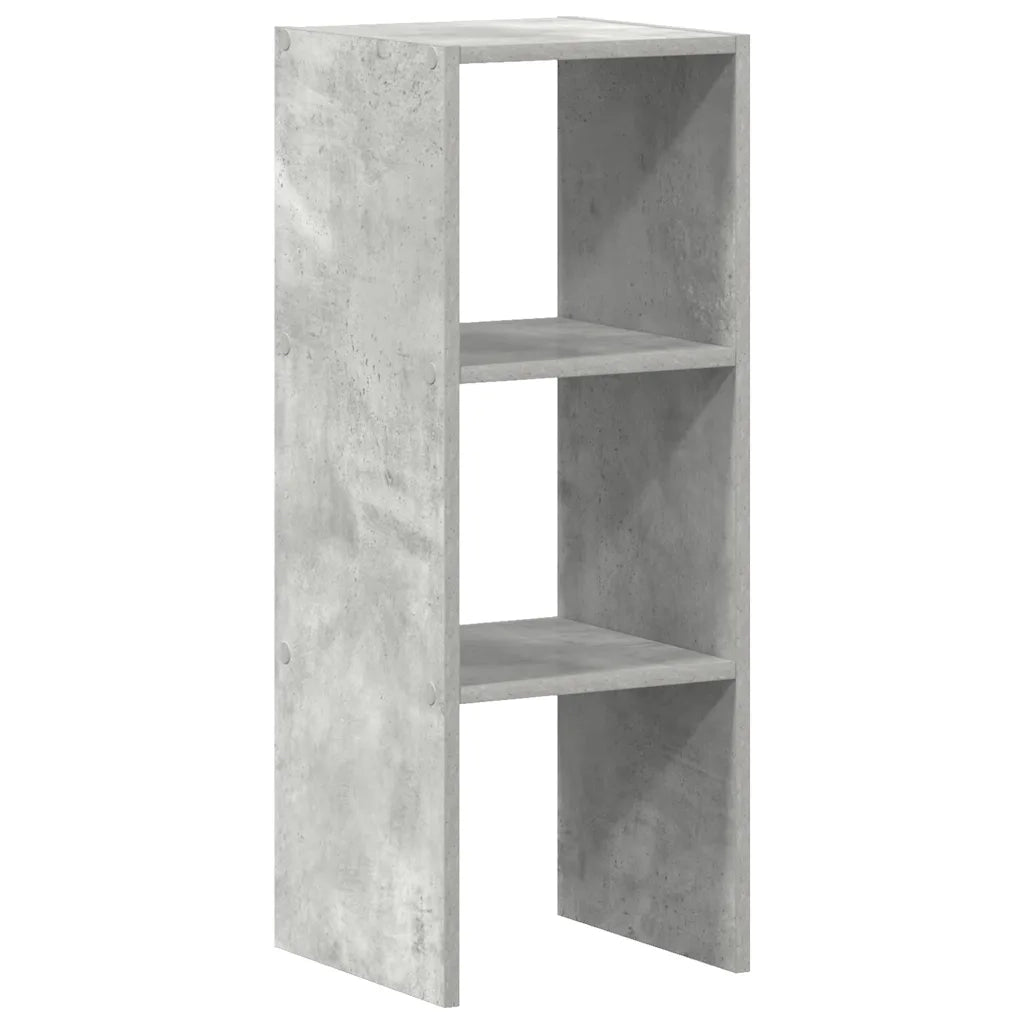 Libreria Impilabili Grigio Cemento 30x30x80cm Legno Multistrato 858809