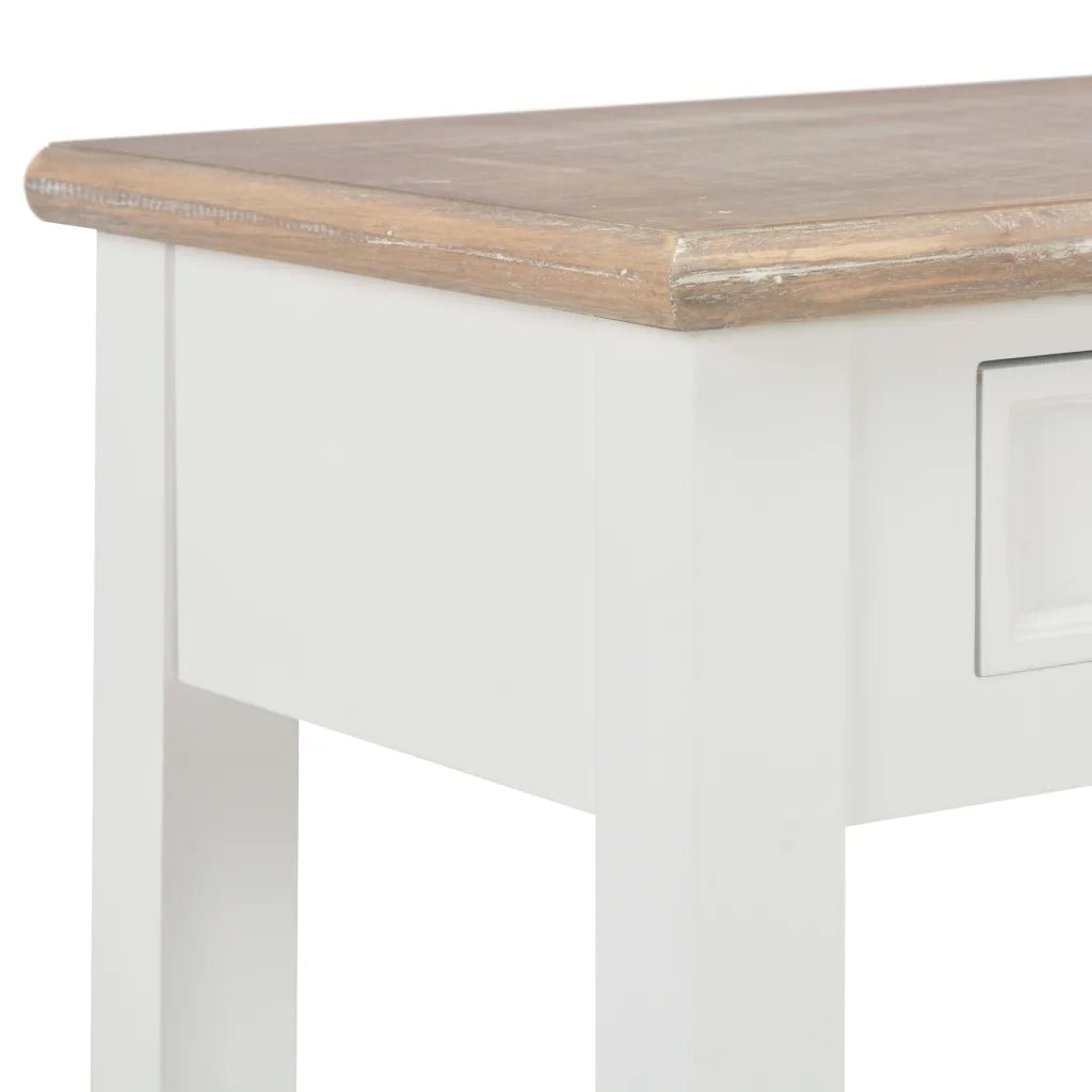 Tavolo Consolle | Tavolo d'Ingresso Bianco 110x35x80 cm in Legno