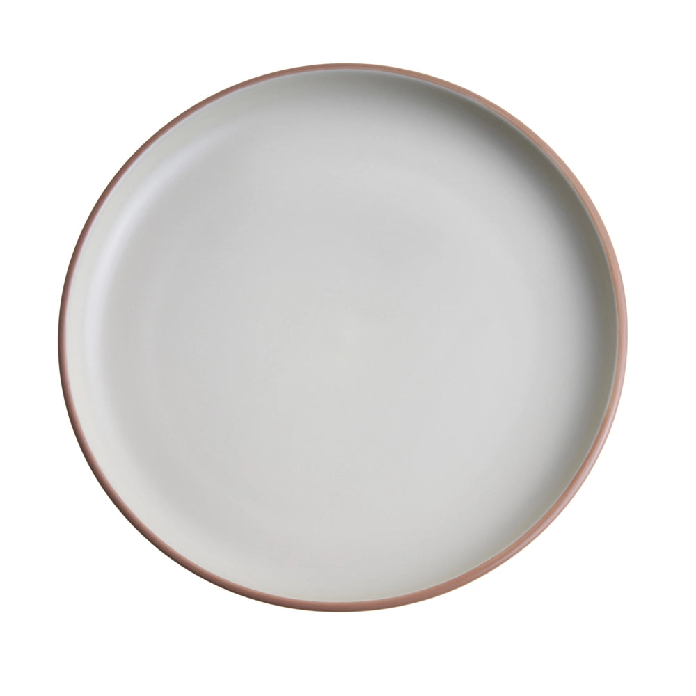 Servizio da tavola 16 pezzi in gres beige e blu elegante per cucina e sala da pranzo con finitura smaltata colorata per 4 persone