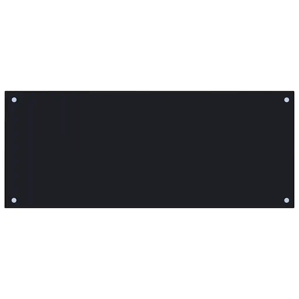 Paraschizzi per Cucina Nero 100x40 cm in Vetro Temperato CFW6625848