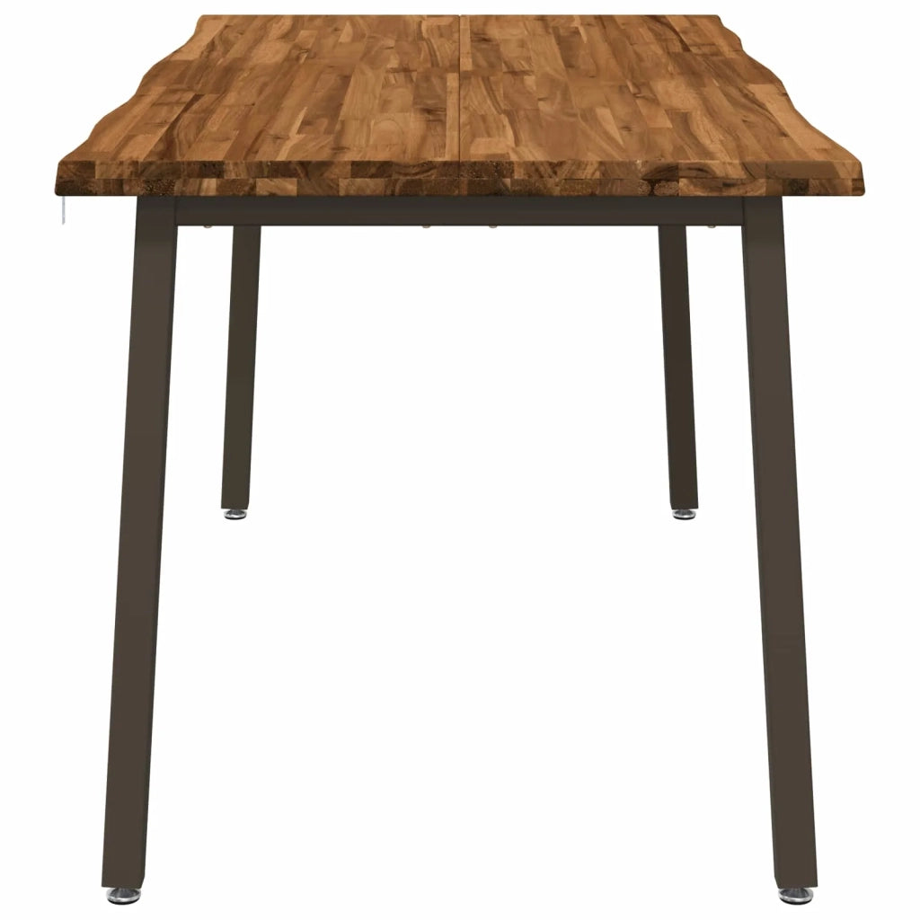Tavolo da pranzo con bordo vivo 160 x 70 x 75 cm Naturale 3424995